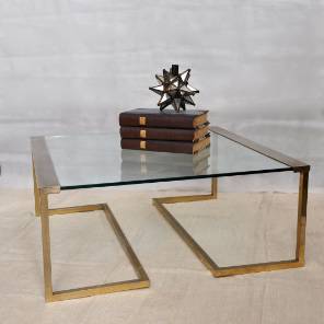 A French c. 1970 Coffee Table in the style of Maison Jansen